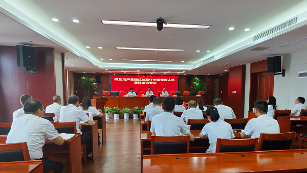 王思軍出席徽鹽地產(chǎn)集團(tuán)總部新任中層管理人員任前集體談話(huà)會(huì)議