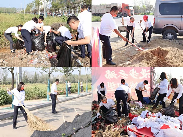霍邱項目開展“衛(wèi)生大掃除，黨員我先行”主題活動
